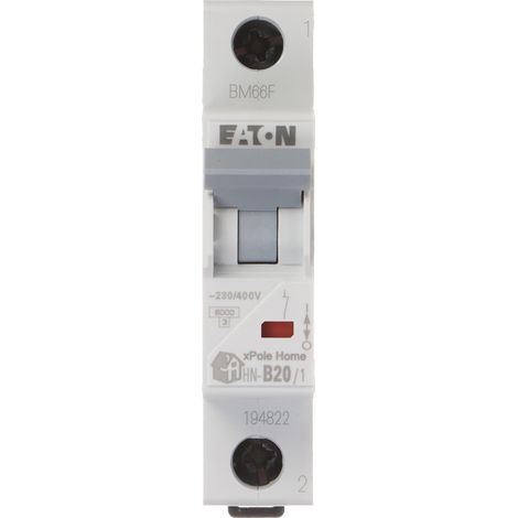 Interruttore Eaton hn-b20/1 tipo b 20a 230 400 V (1/3)