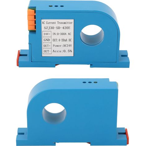 Transmetteur de courant alternatif monophasé 4-20 mA, transformateur de courant à sortie CC pour commande par automate programmable