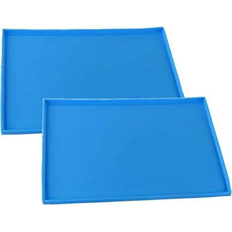 Stampo in silicone per rotolo svizzero (2 pezzi) - Tappetino da forno antiaderente - Tappetino da forno multiuso - Stampo per rotolo svizzero - Flessibile - Blu - 25 e 30 cm (1/5)