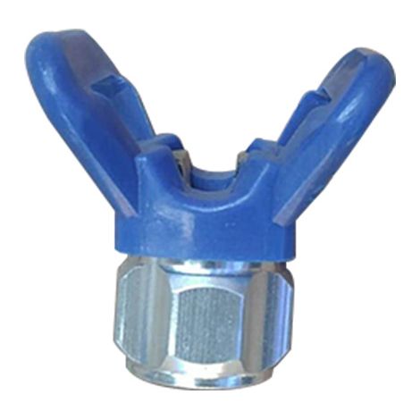Blue Airless Paint Spray Gun Flat Nozzle Seat Guard for Sprayer Universal Tool (1/5)