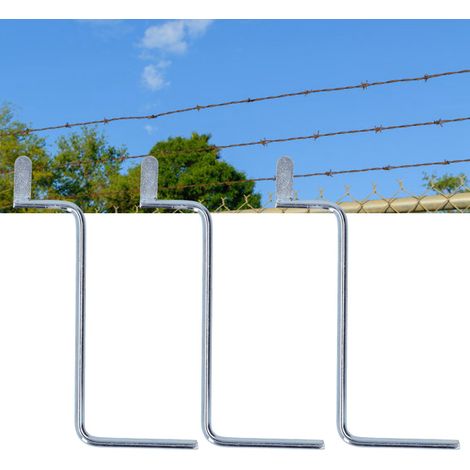Poignée de tension de fil de clôture en acier inoxydable (lot de 3) : outil de tension stable et performant pour fil de clôture. (1/5)