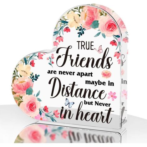Plaque cœur en acrylique, cadeau souvenir pour papa maman sœur ou famille(15 cm) (1/4)