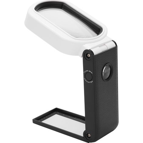 Loupe portative TH-7018FX avec éclairage LED, pliable et réglable 10X/25X, outil de lecture et d'observation, compacte et légère (1/5)
