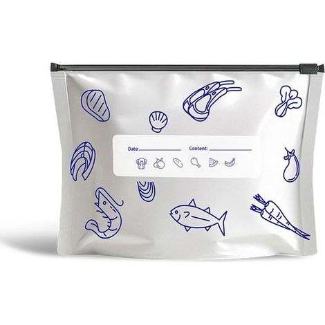 Sacs de congélation en aluminium – Hermétiques et réutilisables – Lot de 30 – 3 formats – Anti-lumière – Pour la conservation des aliments (viande, légumes, fruits) – 10 sacs par (1/5)