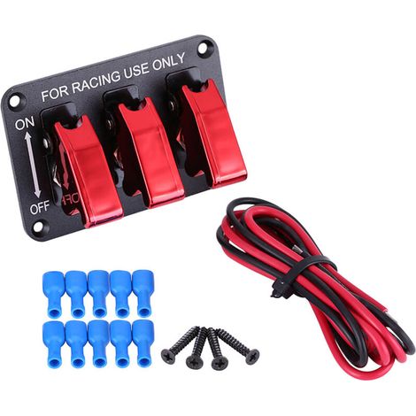 12V Racing Car Rocker Switch Panel with InS Power Control for Electrical Devices - Versatile and Stylish. (1/5)