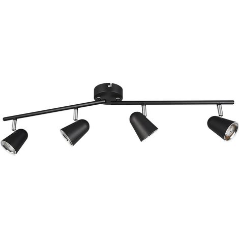 Spot Toulouse Noir 4 Spot Led L78 cm Trio Lighting (1/3)