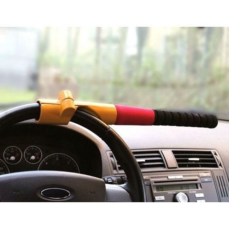 BLOCCASTERZO ANTIFURTO MAZZA BASEBALL DIFESA BLOCKCAR VOLANTE AUTO BLINDOSTERZO