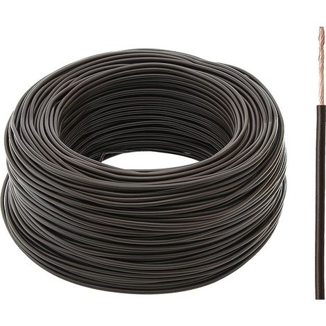 Cavo marrone LGY H05V 1X da 0,5 mm, 2 m
