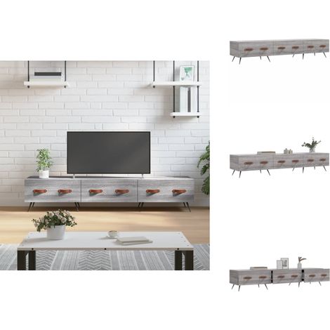 Meuble TV sonoma gris 150x36x30 cm bois d'ingénierie - Meubles Tv - Meuble Tv - Meuble Multimedia - Meuble Hi Fi - Rangement Tv (1/5)