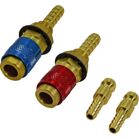 Raccord rapide pour tuyau d'argon (1/4)