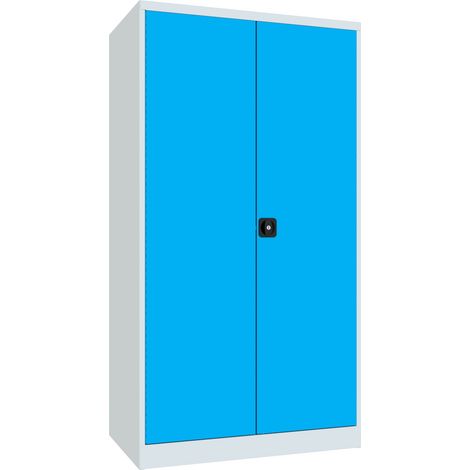 Pavoy Schwerlastschrank, 3 Fachböden a 200 kg, 3 Schubladen a 125 mm, Ral 7035/5012 (1/3)