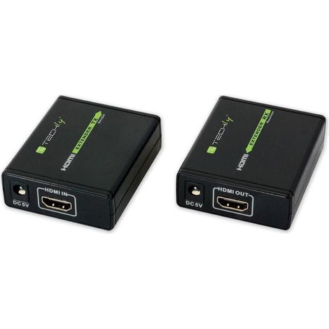 Techly IDATA EXT-E70 extensor audio/video Transmisor y receptor de señales AV Negro (1/4)