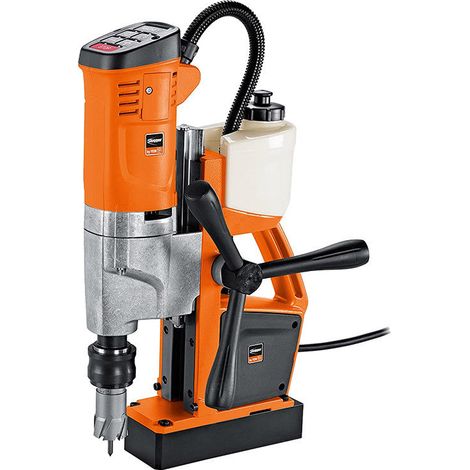 Fein – Perceuse magnétique 1100W – Foret jusqu'à 35 mm – Moteur haute performance – Force de maintien 10 000 N – Réservoir de liquide de refroidissement
