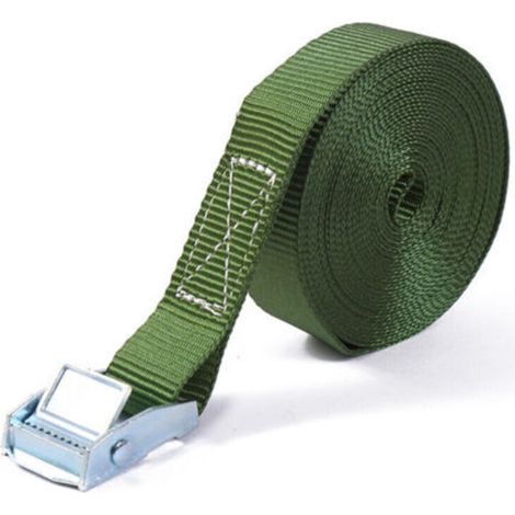 250 kg 9m Sangle à boucle à griffe 25mm Sangle de Serrage Sangles de Fixation Sangle d'arrimage Sangle Vélo (1/4)