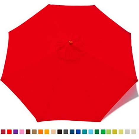 Telo di ricambio per ombrellone - 8 stecche - Diametro 3 m - Impermeabile - Resistente ai raggi UV - Tessuto di ricambio (1/4)