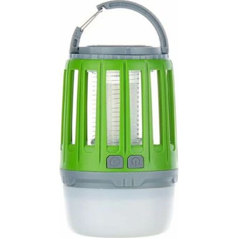 Lampe de camping en plein air multifonctionnelle anti-moustique camping éclairage anti-moustique USB rechargeable tente portable vert clair (1/4)