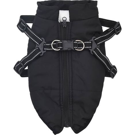 Manteau pour chien Noir L24 Fleece et Polyester (1/5)