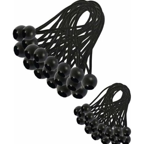 [NIEMALS VERWENDET] 30 Stück elastische Spanner, Planenspanner, elastisches Bungee, elastische Spanner für Pavillon, Plane, Camping, Zelt, Vorhänge, Verlängerungsgeschirr (200 mm),