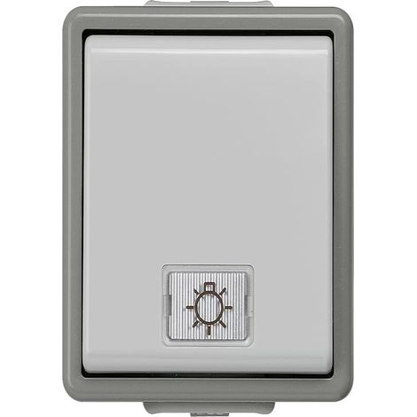 Aufputz-Taster nach Arbeitsstättenverordnung IP44 - 75 x 66 x 54 mm (1/2)