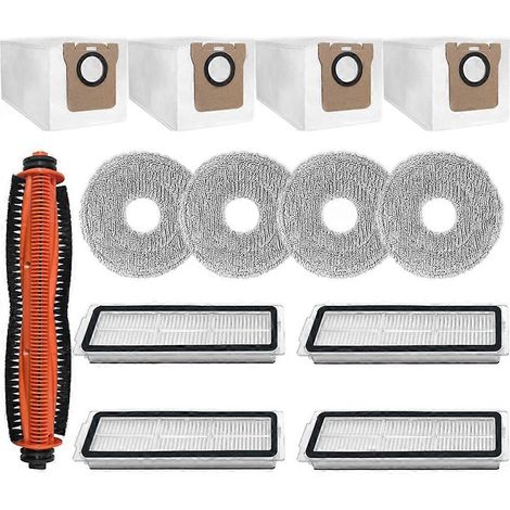 Pour Xiaomi aspirateur robot 5/OV31GL, Xiaomi aspirateur robot 5 Pro/OV21GL pièces Tricut brosse principale filtre chiffon de lavage Sac (1/5)