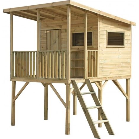 casetta da giardino per bambini in legno domus "angelo" 220x174,5x272 cm (1/4)