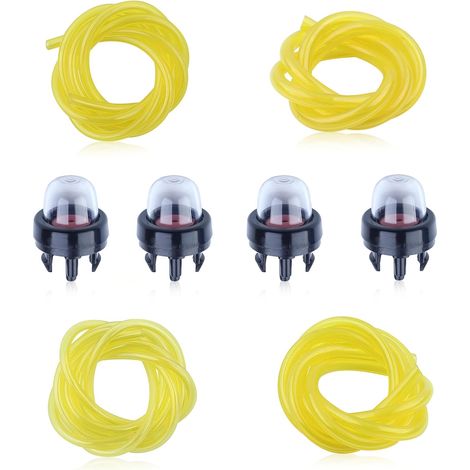 4 tailles de tuyau de carburant de 1,2 mètre 4 amorceurs pour Husqvarna Débroussailleuse 123L 225 232L 227L 240L 322L 323 325 326 Tronçonneuse Débroussailleuse Souffleur (1/5)