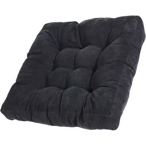 Coussins d'Assise Coussins de Chaise 55x55x10cm pour intérieur et extérieur Couverture en Polyester et Remplissage en Coton,M (1/4)