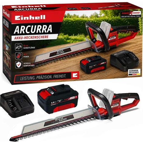 Einhell Akku-Heckenschere ARCURRA 18/55 Akku 4.0 Ah, Ladegerät 18V Power x-Change