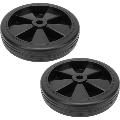 Lot de 2 roues universelles de 150 mm (6 pouces) à 12 trous, en caoutchouc, pour compresseur d'air. Pièce de rechange pour compresseur d'air. Diamètre : 150 mm. (1/5)