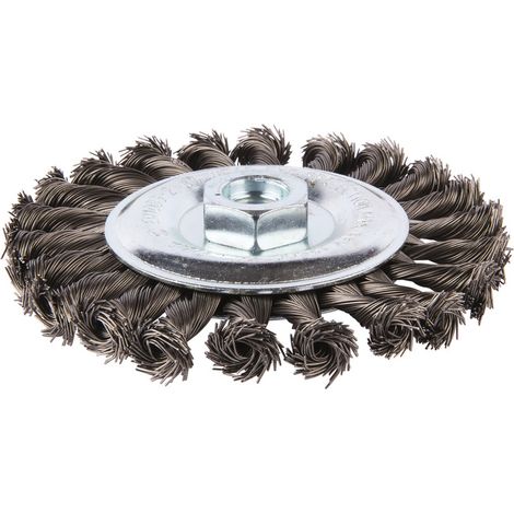 D-29577 Spazzola obliqua in acciaio intrecciato 125 mm