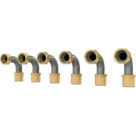 Coude en acier inoxydable 90 degrés, 3/4" (6 pièces) Accessoires pour stations d'appartement