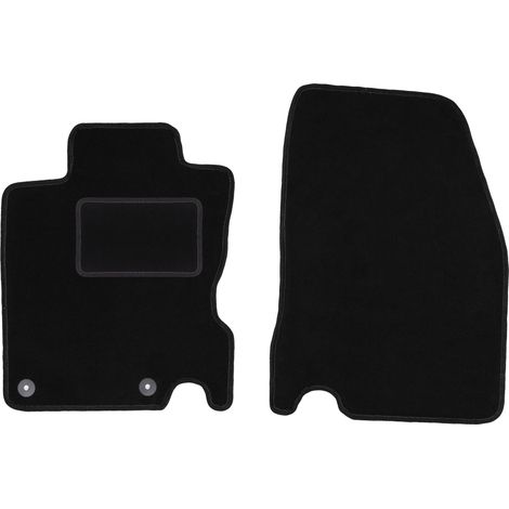 Tapis avant noirs pour : Nissan Qashqai II J11 crossover (2013-) (1/5)