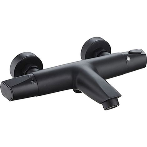 [JAMAIS UTILISE] Edouard Rousseau - Mitigeur Thermostatique Bain-Douche NANKA - Noir Mat (1/2)