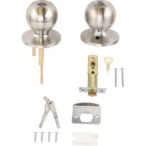 Bouton de porte intelligent, serrure à empreintes digitales, Bluetooth, pour contrôle par application Tuya, Port de Type C, charge d'urgence, épaisseur 35 à 55MM, argent (1/5)