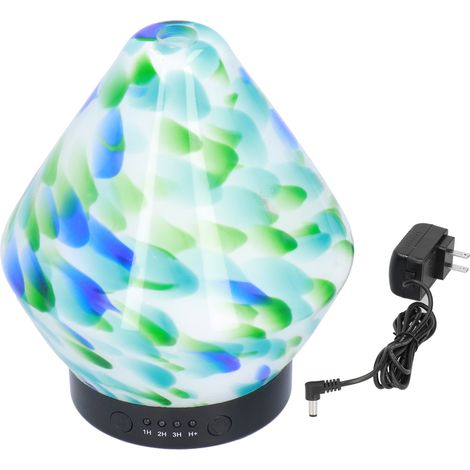 Diffuseur d'huiles essentielles ultrasonique design triangulaire, humidificateur d'air prise américaine 100-240V (1/5)