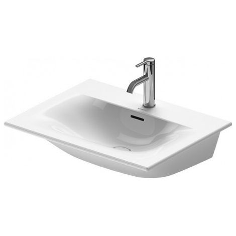 Duravit Meuble lave-mains Viu 234463, 630 mm, avec trop-plein, avec table de robinet, sans trou de robinet, Coloris: Blanc - 2344630060