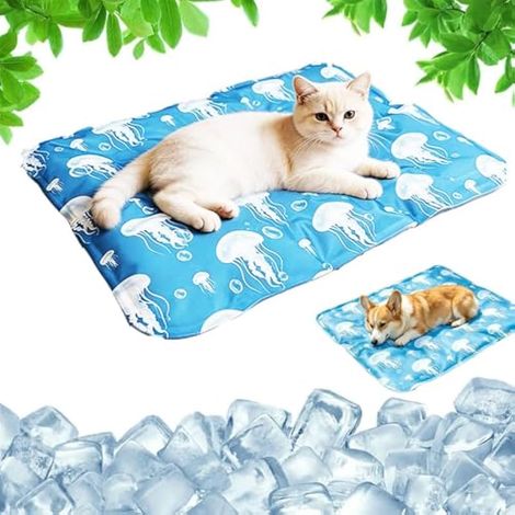 Generisch Tapis rafraîchissant pour chien, tapis rafraîchissant innovant pour chien, tapis de refroidissement auto-rafraîchissant pour chien, chat, tissu refroidisseur de glace pour l'été (30 x 40 cm) (1/5)