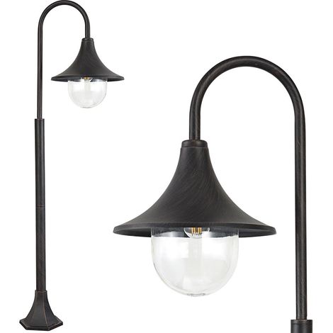 Lampione Vittoriano Classico da Giardino Lampada Arco Esterno Alluminio 120cm