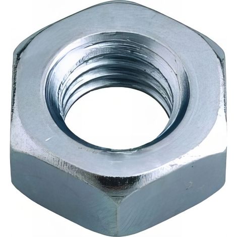 50 écrous hexagonaux DIN934 10,9 acier zingués blanc mm - Diamètre 16 mm mm