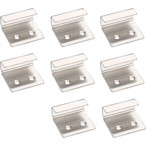Crochets muraux robustes en acier inoxydable E Ambar pour carrelage, lot de 8. (1/5)