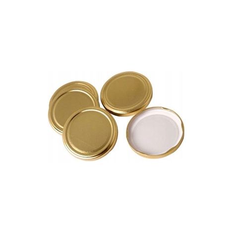 Glasdeckel, gold, Durchmesser 82 mm / 4 x 10 Stk.