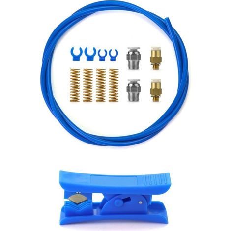 Kit per stampante 3D – Tubo in PTFE da 1,75 mm con raccordi pneumatici PC4-M6 e PC4-M10 + taglia-tubi incluso