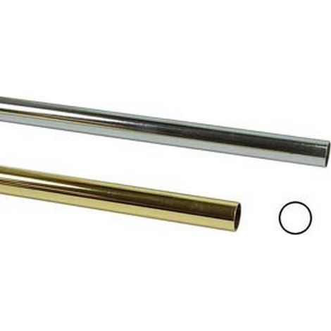 1PZ TUBO ARMADIO E ARREDAMENTO TONDO IN ACCIAIO - ø mm.18 - mt.3 di altezza cro