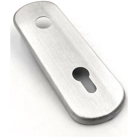 PLACCA GPB FORO YALE INTERASSE 85 CROMO SATINATO (1/3)