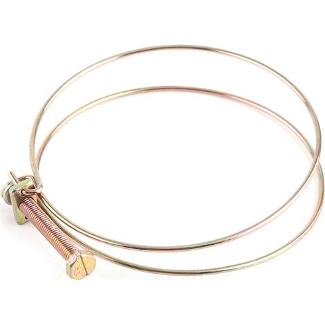 Collier de serrage double fil pour tuyau d'arrosage, clip de fixation pour tuyau (94 mm - 100 mm) (1/5)