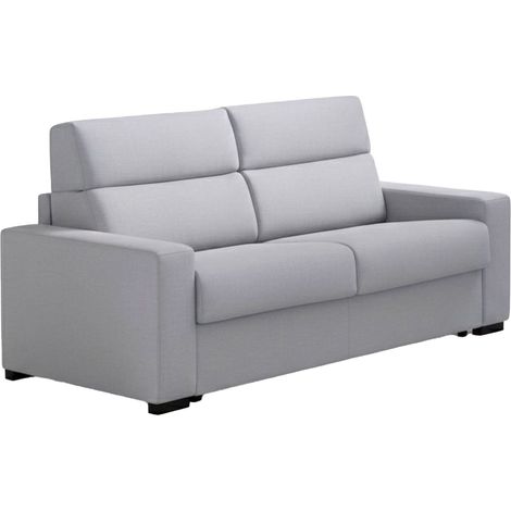 Zweisitzer-Sofa Vialfre, abnehmbar, wasserabweisend, Made in Italy, waschbar, 180x95x100h cm, Grau