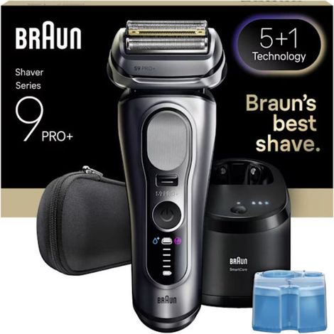 Braun Series 9 Pro+ 9667CC Rasoio Trimmer Argento
