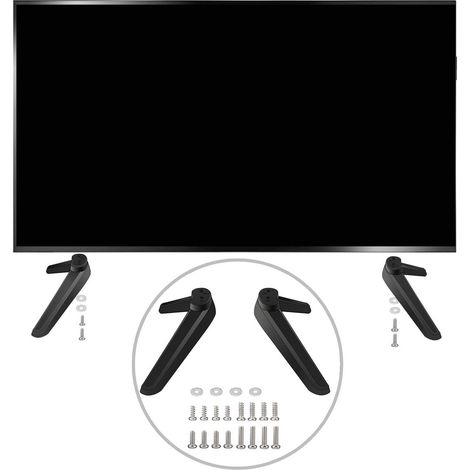 Pieds universels pour téléviseur, support de table, support de bureau, accessoires avec vis (1/5)