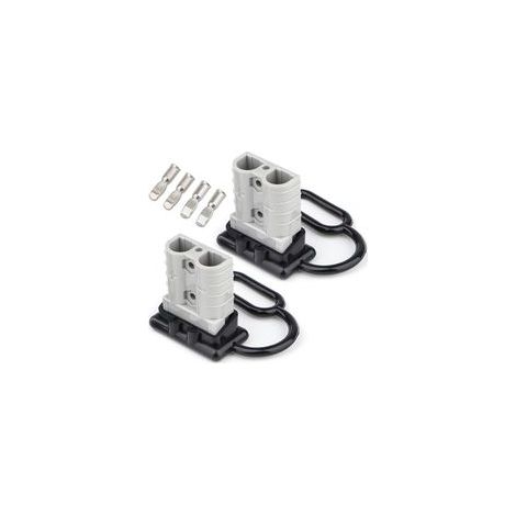 50 A 6-10 Gauge Batterieanschlusssteckerpaar Anderson Connector Batterie-Schnellanschluss-Anschlussbuchse - Crezuo