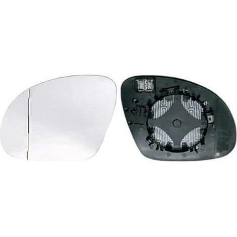Verre de rétroviseur gauche asphérique chauffant Seat Alhambra depuis 2010